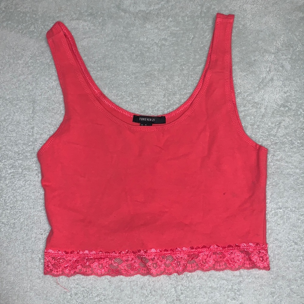 Forever 21 medium pink cropped tank